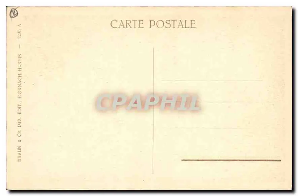 Colmar — Oriel des Polizeikommissariats — Braun & Cie, Dornach-H-Rhin - Rückseite