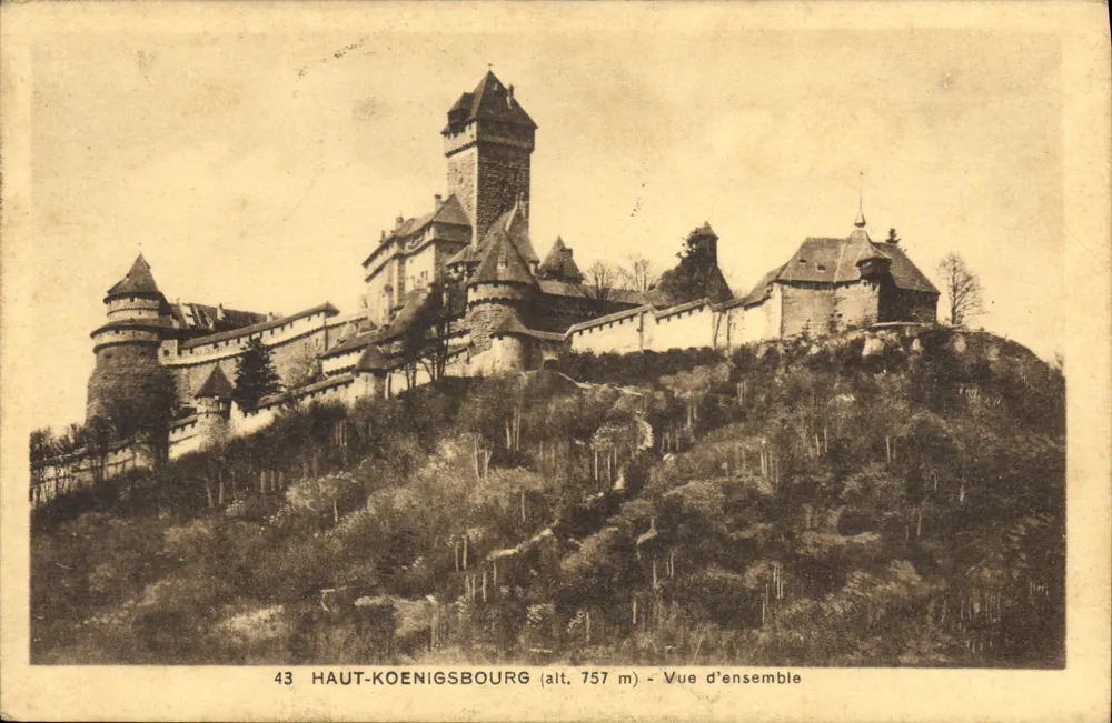 Haut-Koenigsbourg (wcześniej 757 m) — Widok ogólny — Wydanie specjalne zamku - Awers
