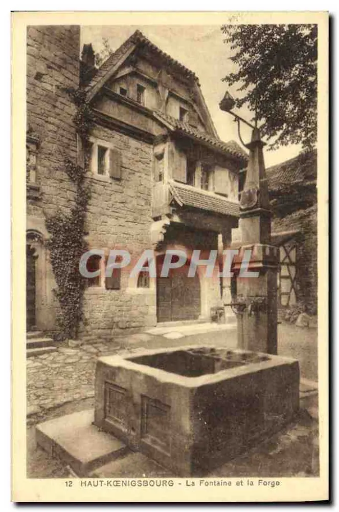 Hoch Koenigsburg - Die Fontäne und die Schmiede - Vorderseite
