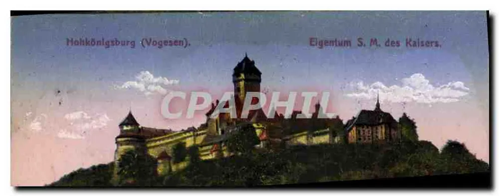 Hohkönigsburg (Vogesen) — Zamek cesarski — W. Springer Söhne, Strasbourg - Awers