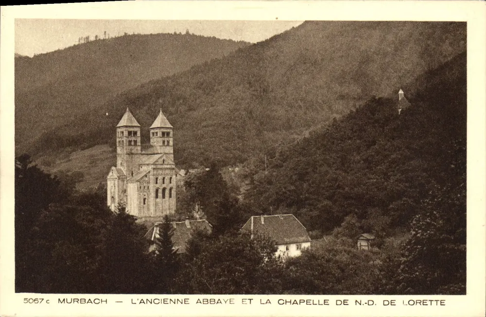 Murbach — Das alte Kloster und die Kapelle Notre-Dame de Lorette — Serie 5067c - Vorderseite