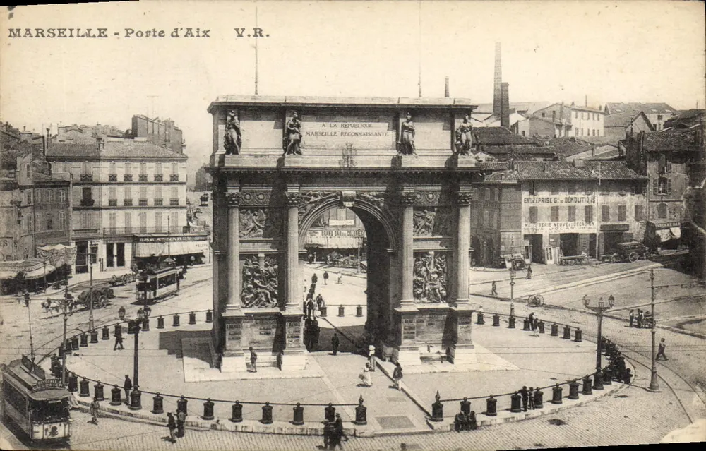 MARSEILLE - Porte d'Aix — V.R. — editor V.R. - Frente