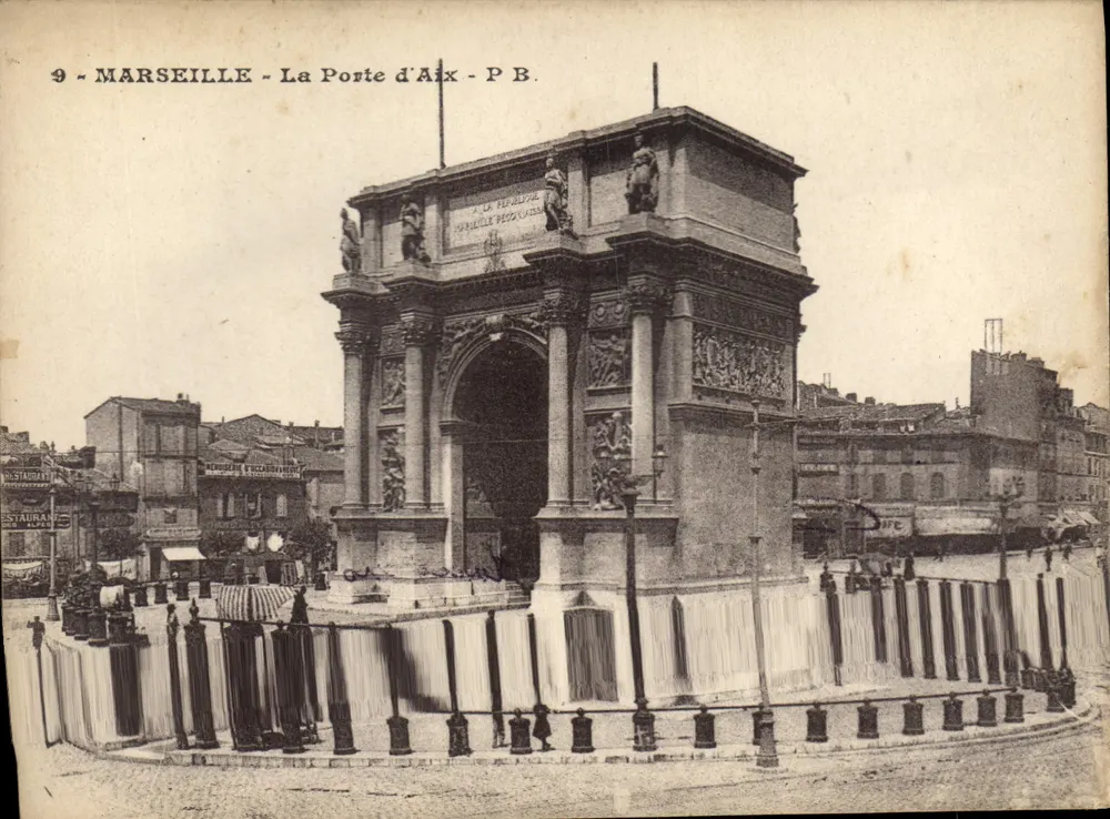 Marselha - A Porta de Aix - P.B. - Frente