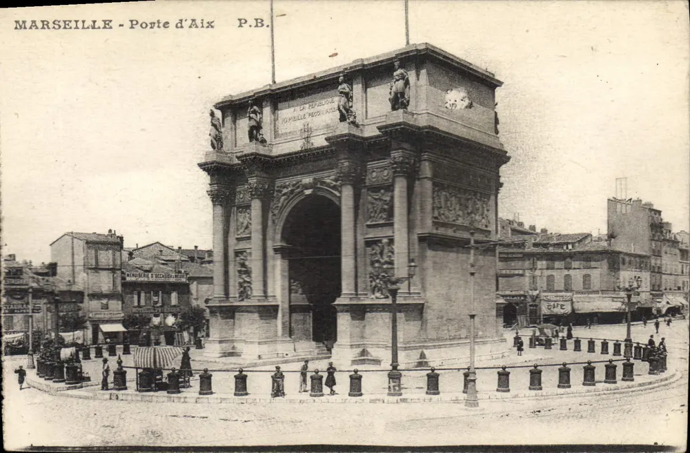 MARSEILLE - Porta de Aix — P.B. — editor P.B. - Frente