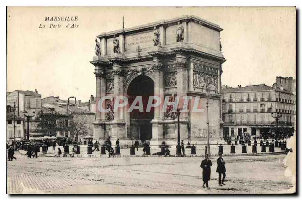 Marseille — A Porta de Aix — editor desconhecido - Frente