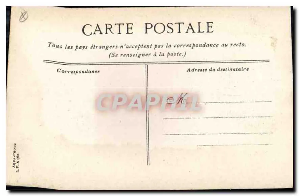 Marselha, a Porta de Aix — editor AQUA-PHOTO, n° 51 - Verso