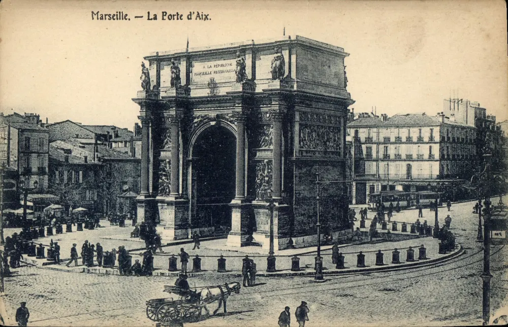 Marselha — A Porta de Aix — Editor não identificado - Frente