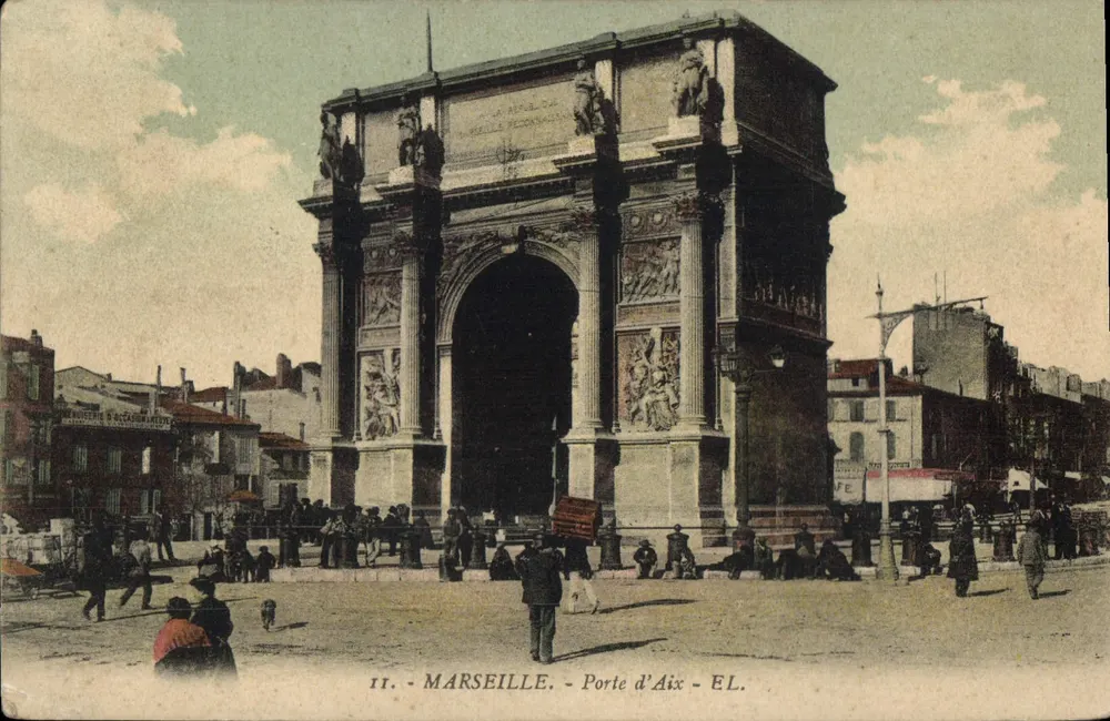 Marseille — Porte d'Aix — éditeur EL. - Frente