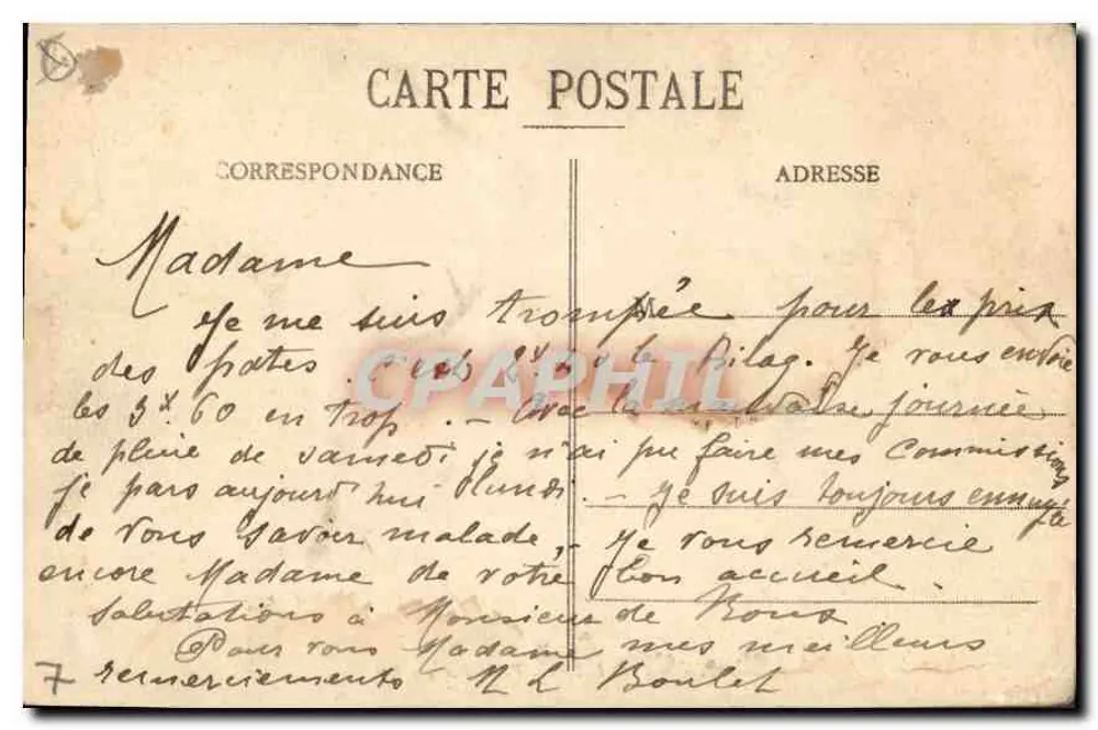 Marseille — Porte d'Aix — éditeur EL. - Verso