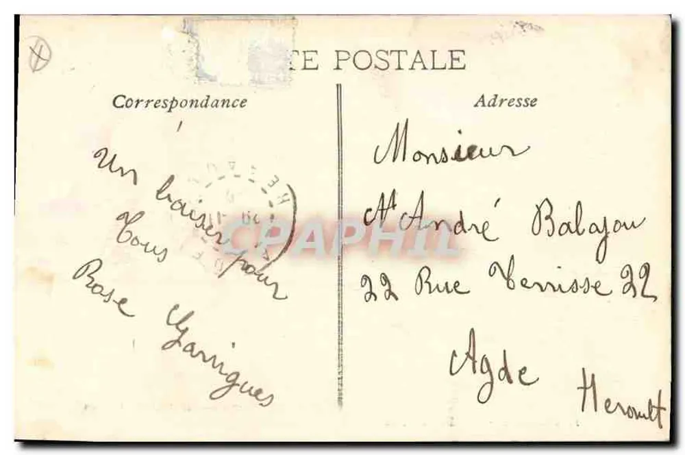Marseille — A Porta de Aix — Edição das Novas Galerias - Verso