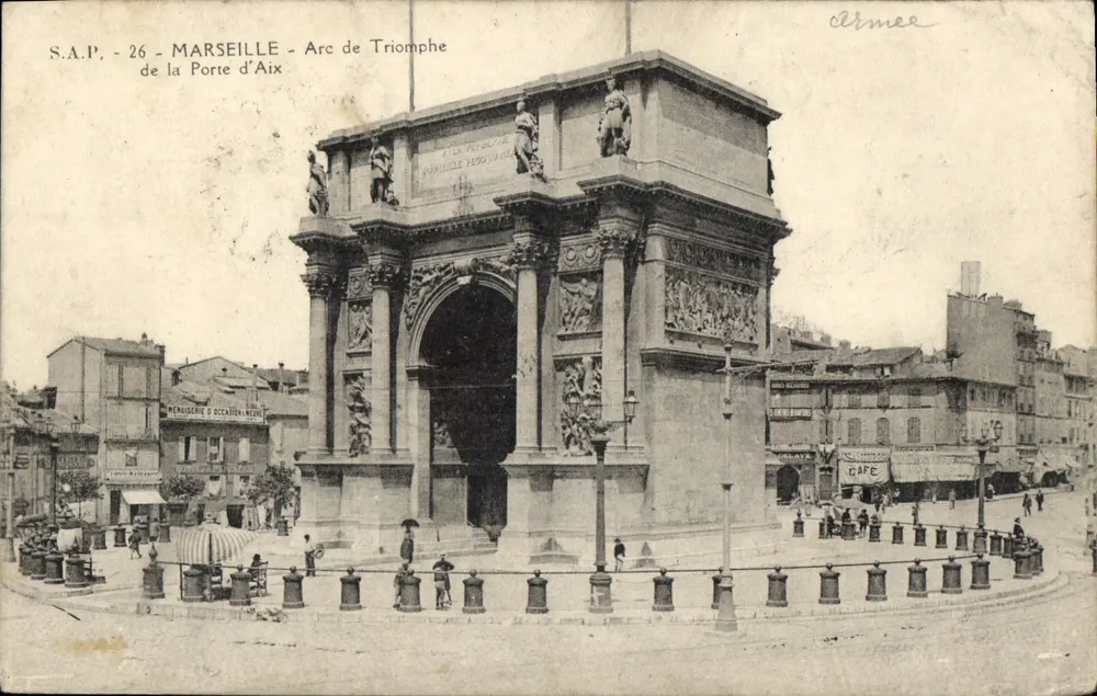 Marselha - Arco do Triunfo da Porta de Aix — S.A.P. n°26 - Frente
