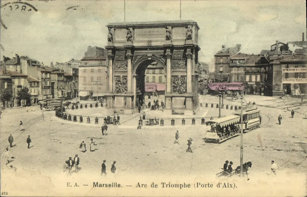 Marseille — Arco do Triunfo (Porta de Aix) — E.A. n°425 - Frente