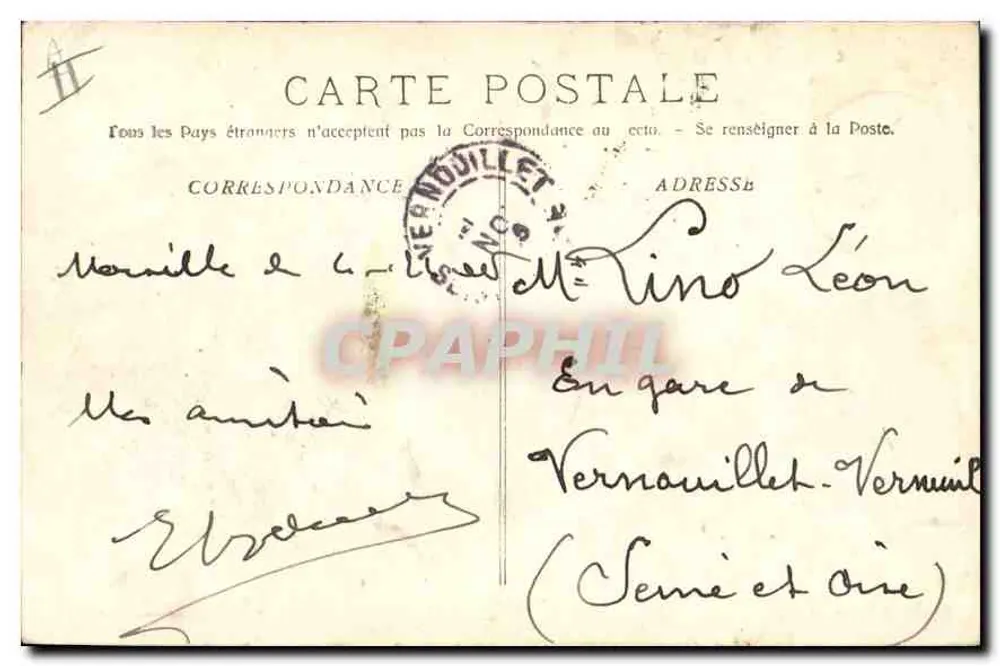Marselha - A Porta de Aix — Arco da Vitória dedicado à República — Fototipia G. Lacour, Marselha - Verso