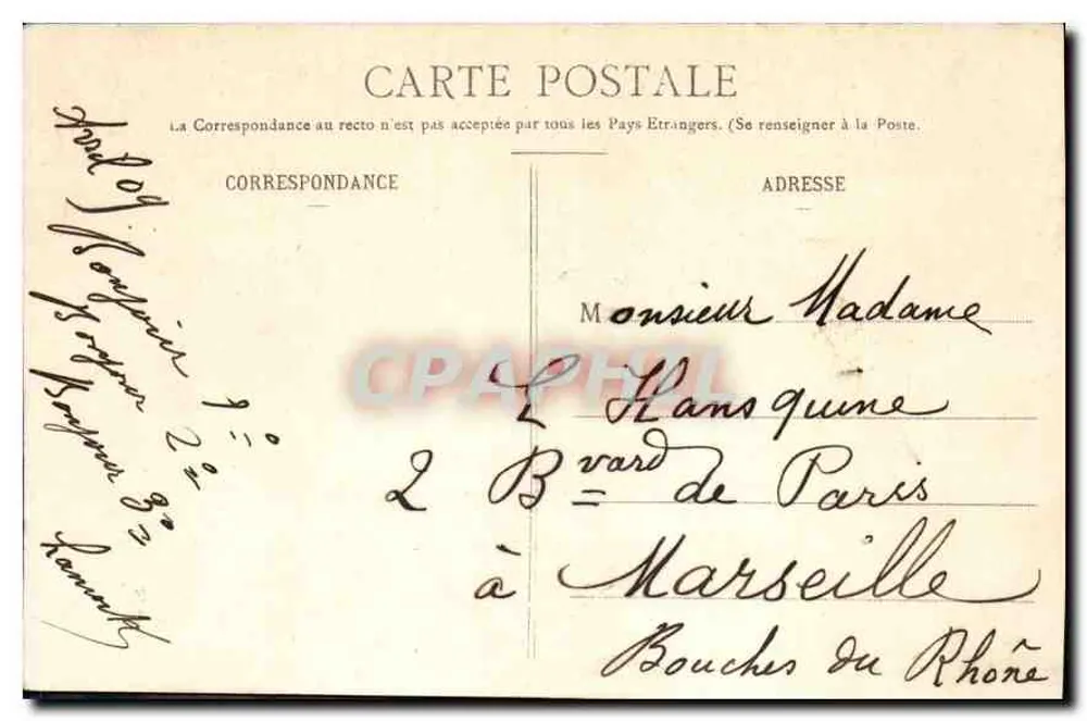 Paris - Panorama do Ponte Alexandre III — J.H. n°488 - Verso