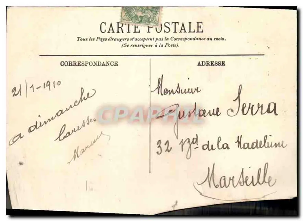 Paris (1er) — A Avenida da Ópera — LL, n° 583 - Verso