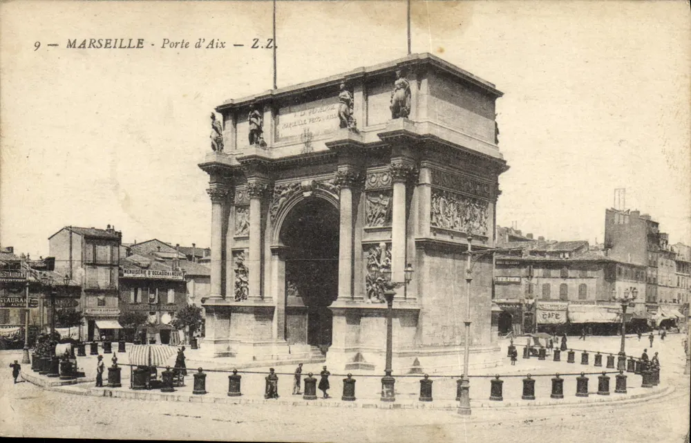 Marselha - Porta de Aix — Z.Z. — Editor Z.Z. n°9 - Frente