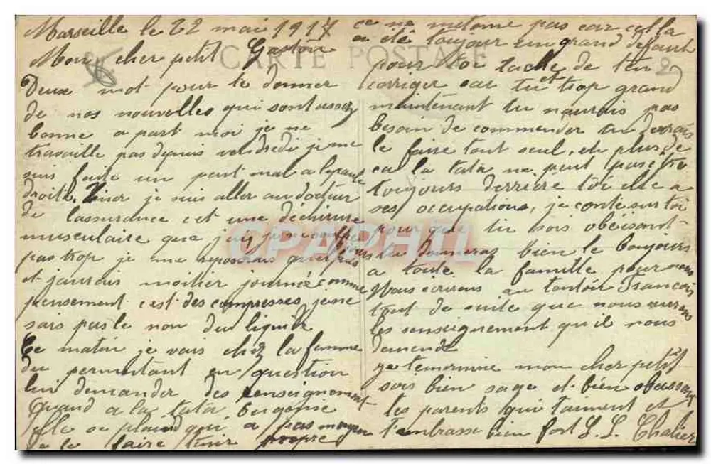 Marselha - Porta de Aix — Z.Z. — Editor Z.Z. n°9 - Verso