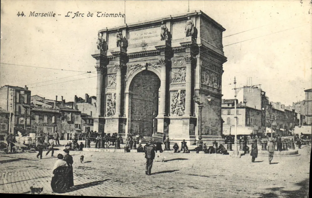 Marseille — Arc Triumfalny — wydawca nieznany, nr 44 - Awers