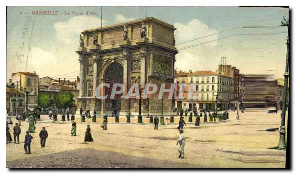 Marselha — A Porta de Aix — editor Souvelles Galeries, n°4 - Frente