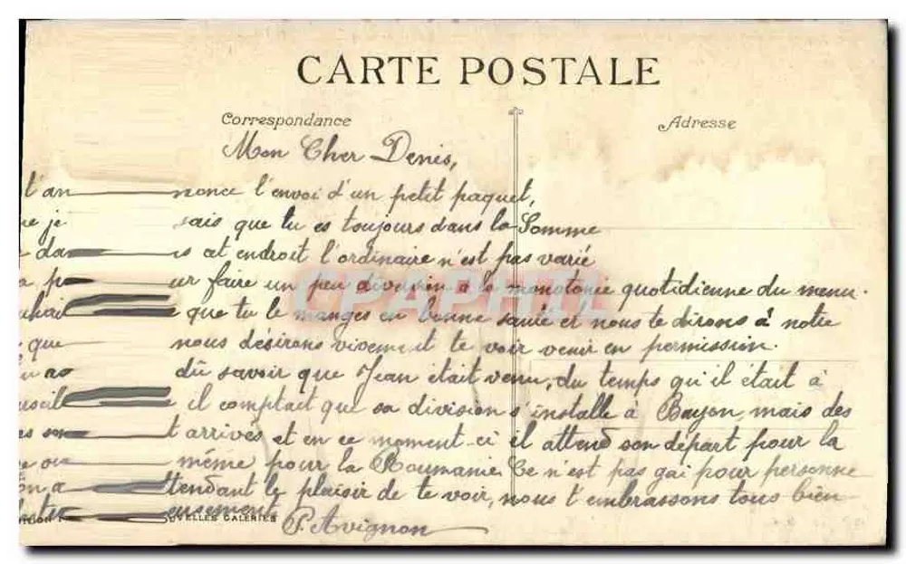 Marselha — A Porta de Aix — editor Souvelles Galeries, n°4 - Verso