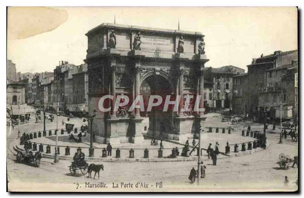 Marseille. A Porta de Aix — PB — editor P.B. - Frente