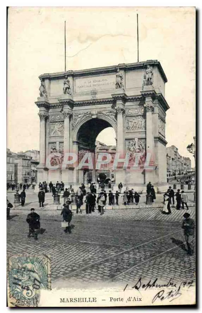 MARSEILLE — Porte d'Aix — wydawca Patib, nr 56 - Awers