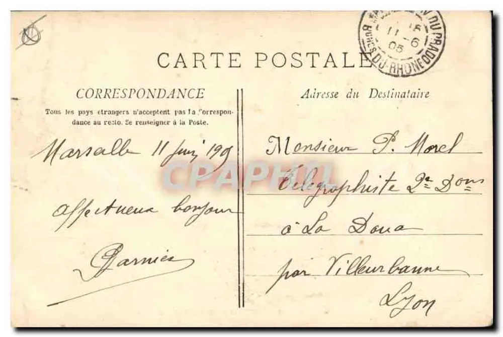 Marselha — A Porta de Aix — Bordotype & Cie, Marselha, n°3 - Verso
