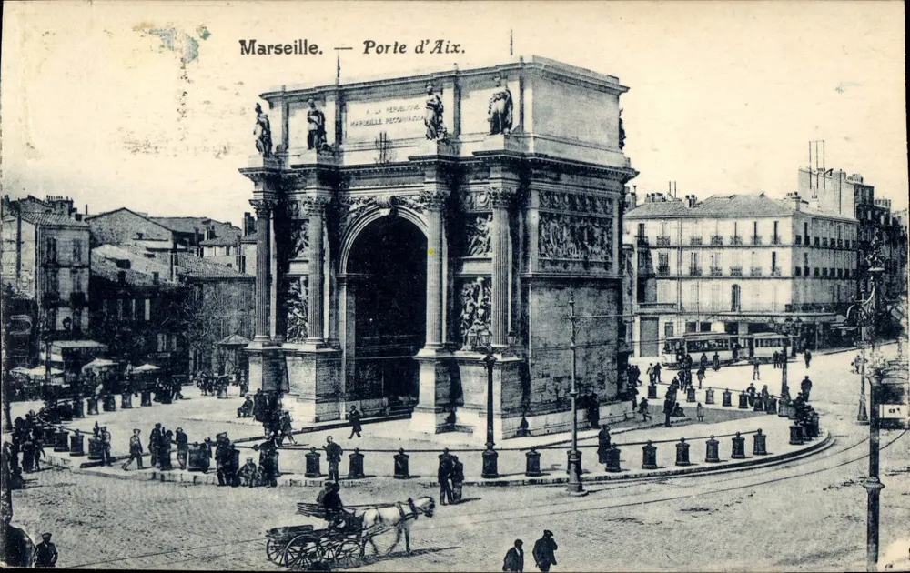 Marseille — Porta d'Aix — editor La Meridionale - Frente