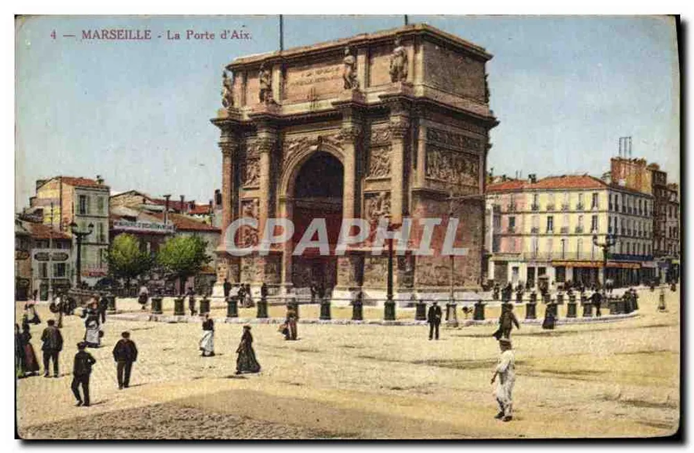 Marselha - A Porta de Aix — edição Nouvelles Galeries, n° 4601 - Frente