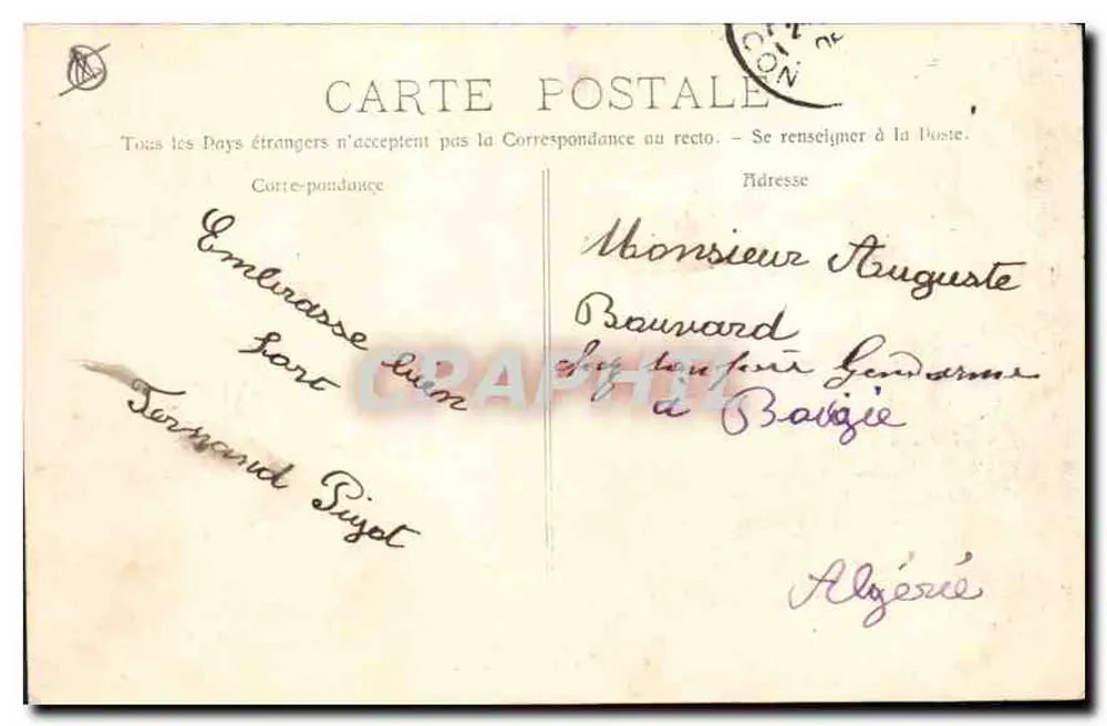Marselha - A Porta de Aix — Fototipia E. Lacroix Marselha - Verso