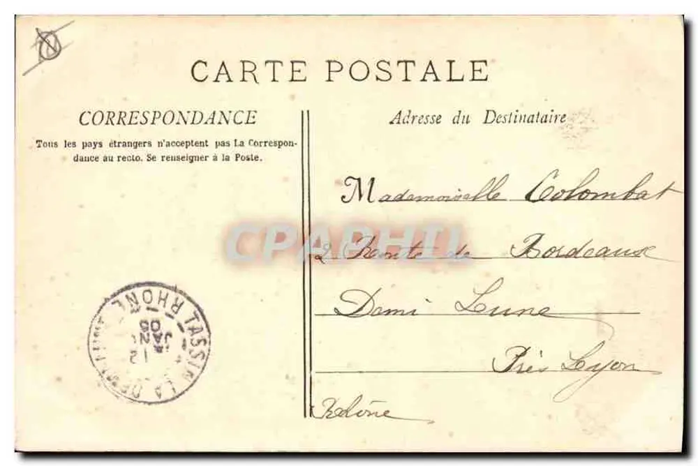 Marselha - A Porta de Aix — editor Toupye E. Lacour, n°3 - Verso