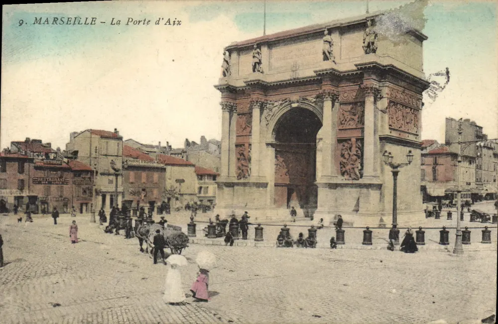 Marseille — A Porta de Aix — Editor não identificado, n° 9 - Frente