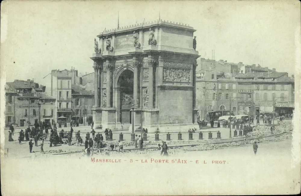 Marseille — Porte d'Aix — E. L. Phot. - Awers