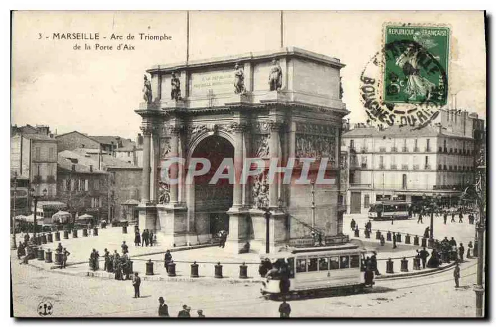 Marseille - Arco do Triunfo da Porta de Aix — editor não identificado, n° de série 3 - Frente