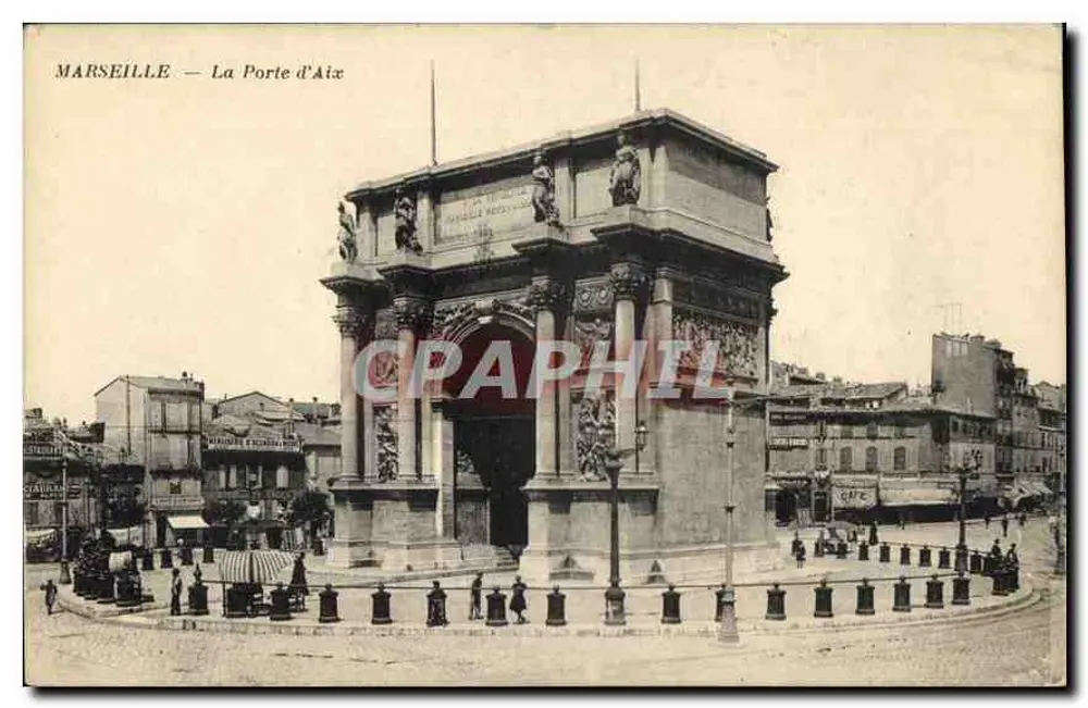 Marseille — A Porta de Aix — editor não identificado - Frente