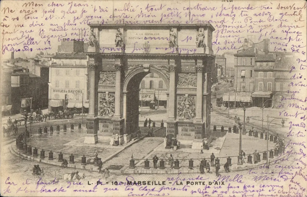 Marselha — A Porta de Aix — L.P. 10 - Frente