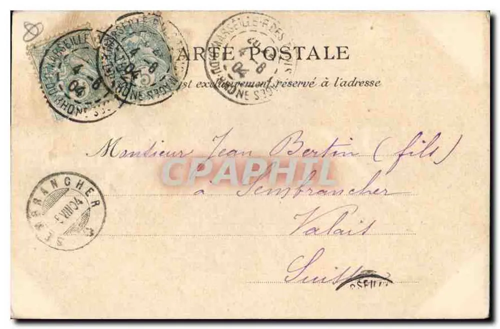 Marselha — A Porta de Aix — L.P. 10 - Verso