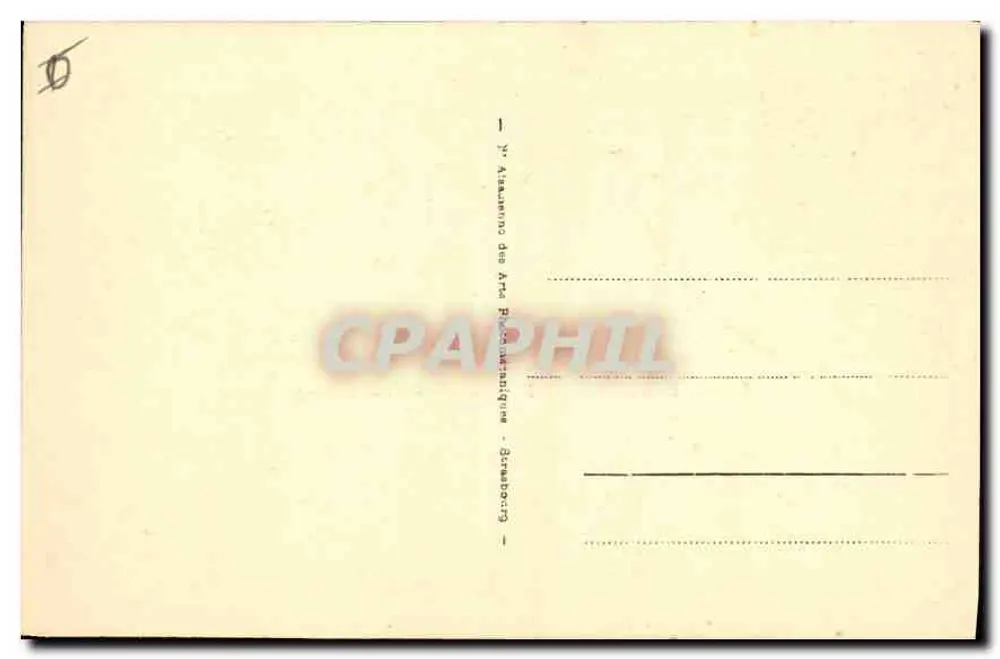 Teil einer Friesdarstellung der Kirche von Andlau — (E. Rouge) — Verlag: Atelier des Arts Plastiques - Rückseite