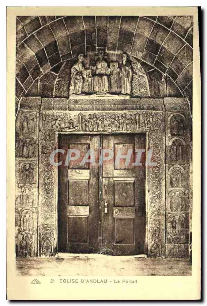 Igreja de Andlau — O Portal — Cie d'Art Photomécanique, Strasbourg - Frente