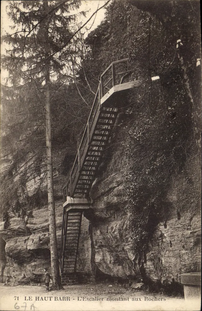 Le Haut Barr - Die Treppe zum Felsen - unbekannter Verlag, Nr. 71 - Vorderseite