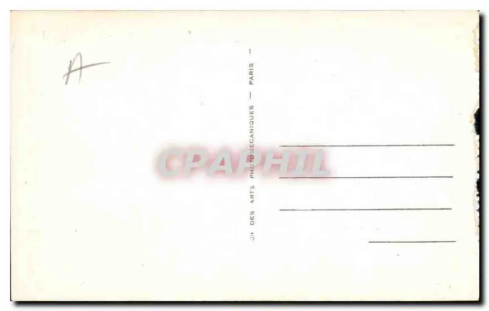 Fécamp — Allgemeiner Blick vom unteren Kliff genommen — LL.6 — Verlag: J. Des Arts Photomécaniques, Paris - Rückseite