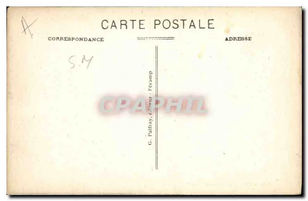 Fécamp - A Porta do Rei — G. Paufraay, editor - Verso