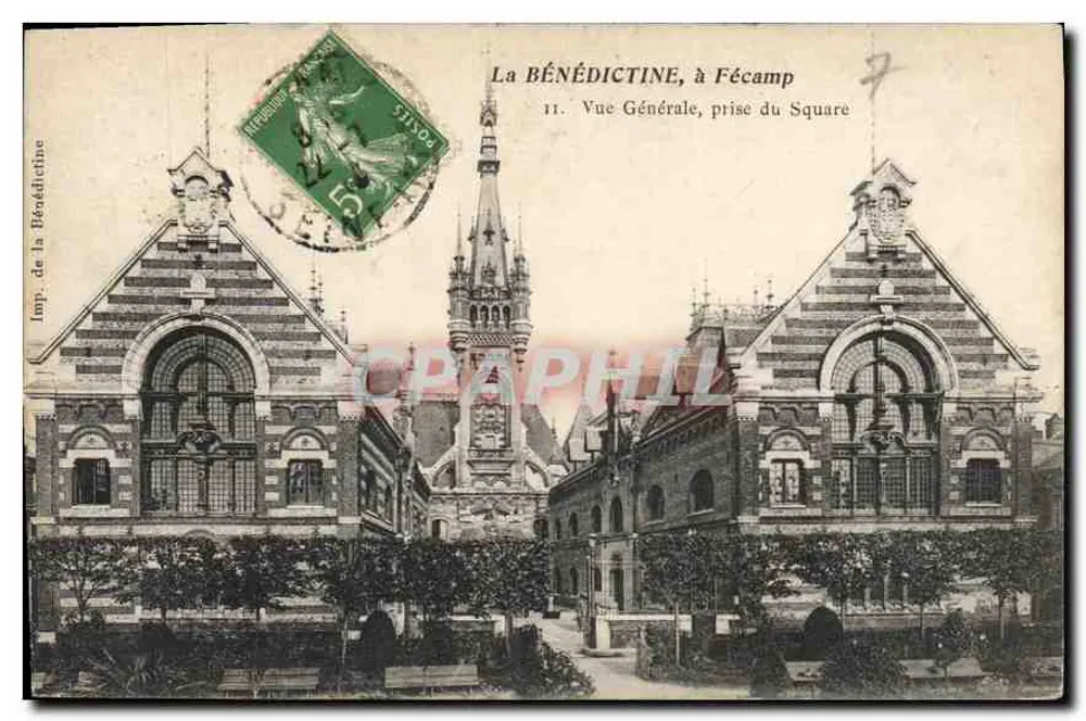La BÉNÉDICTINE, in Fécamp — Allgemeiner Blick, aufgenommen vom Square — Imp. de la Bénédictine - Vorderseite