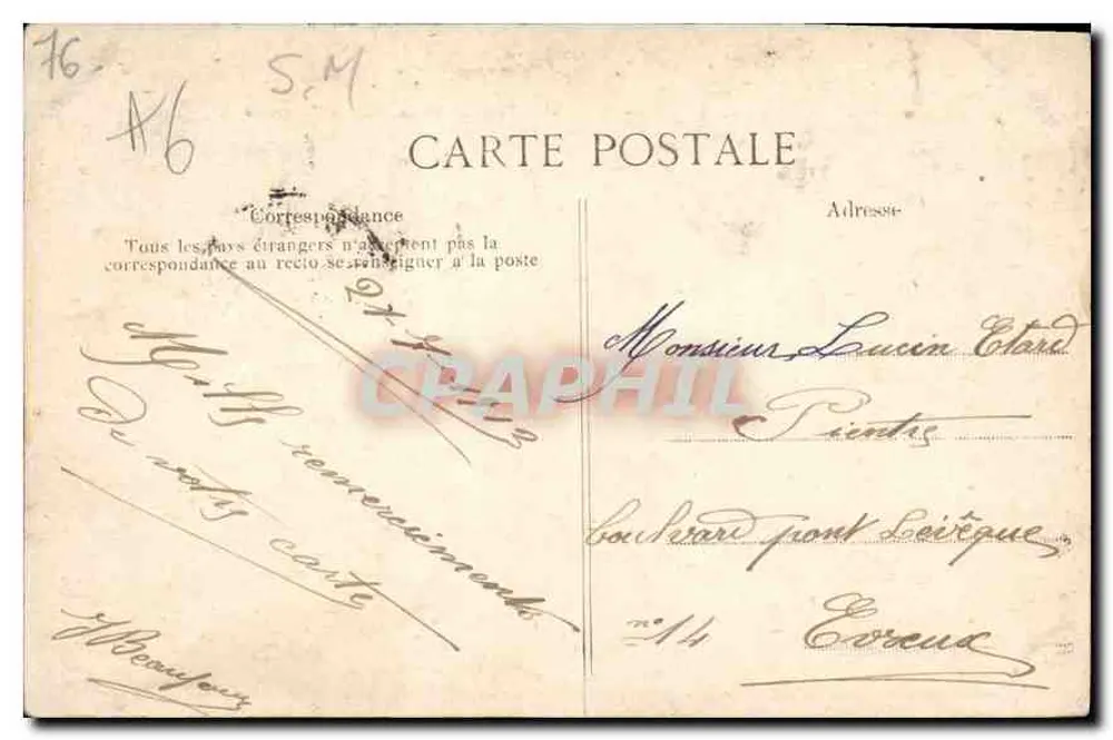 La BÉNÉDICTINE, in Fécamp — Allgemeiner Blick, aufgenommen vom Square — Imp. de la Bénédictine - Rückseite