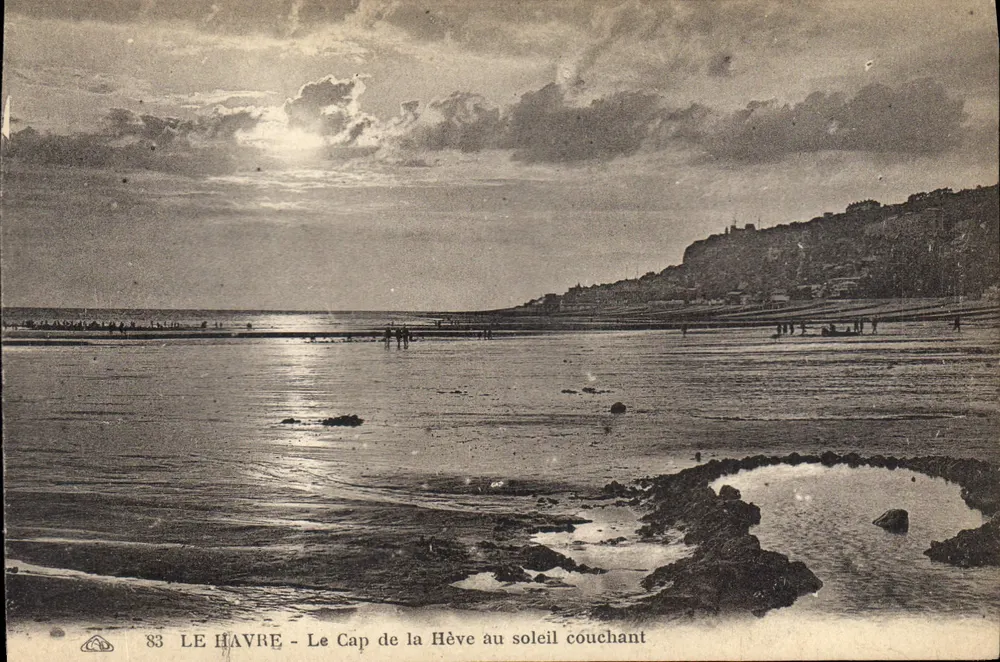 Le Havre - Der Kap La Hève bei Sonnenuntergang — n° 83 - Vorderseite