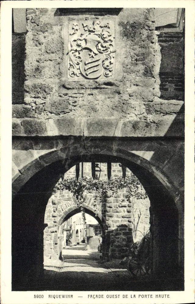 Riquewihr — Westfassade der Hochpforte — Edition Fr. Berschy, Riquewihr - Vorderseite