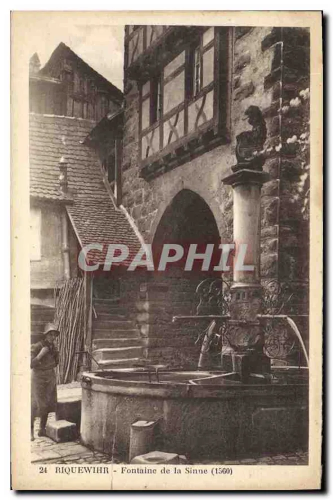 Riquewihr — Fontaine de la Sinne (1560) — Édition J. Ménard, Riquewihr - Frente
