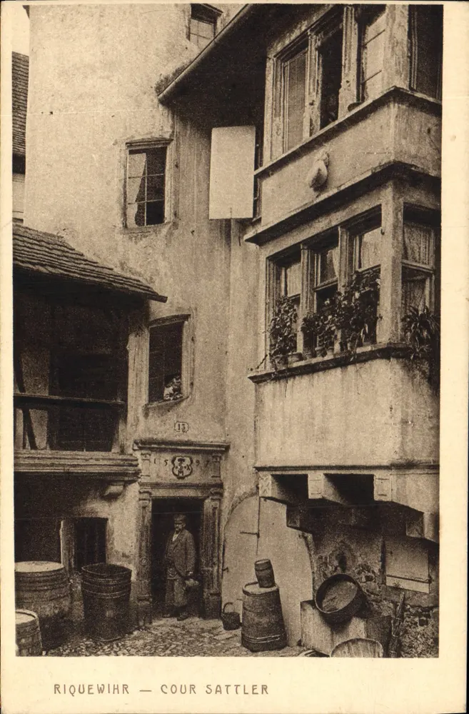 Riquewihr — Cour Sattler — Braun & Cie Editores, Dornach - Frente