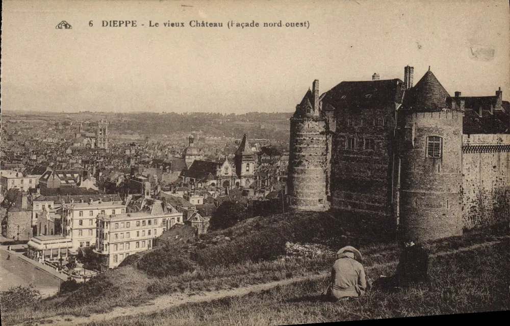 Dieppe - Das alte Schloss (Nordwestfassade), Seriennummer 6 - Vorderseite
