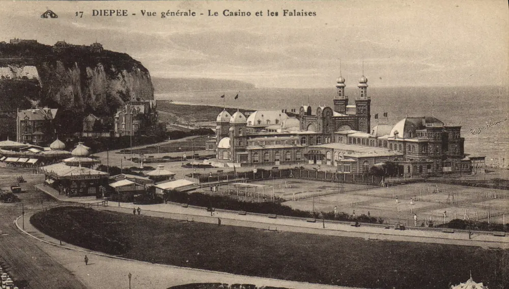 Dieppe - Allgemeiner Blick - Das Casino und die Klippen - Vorderseite